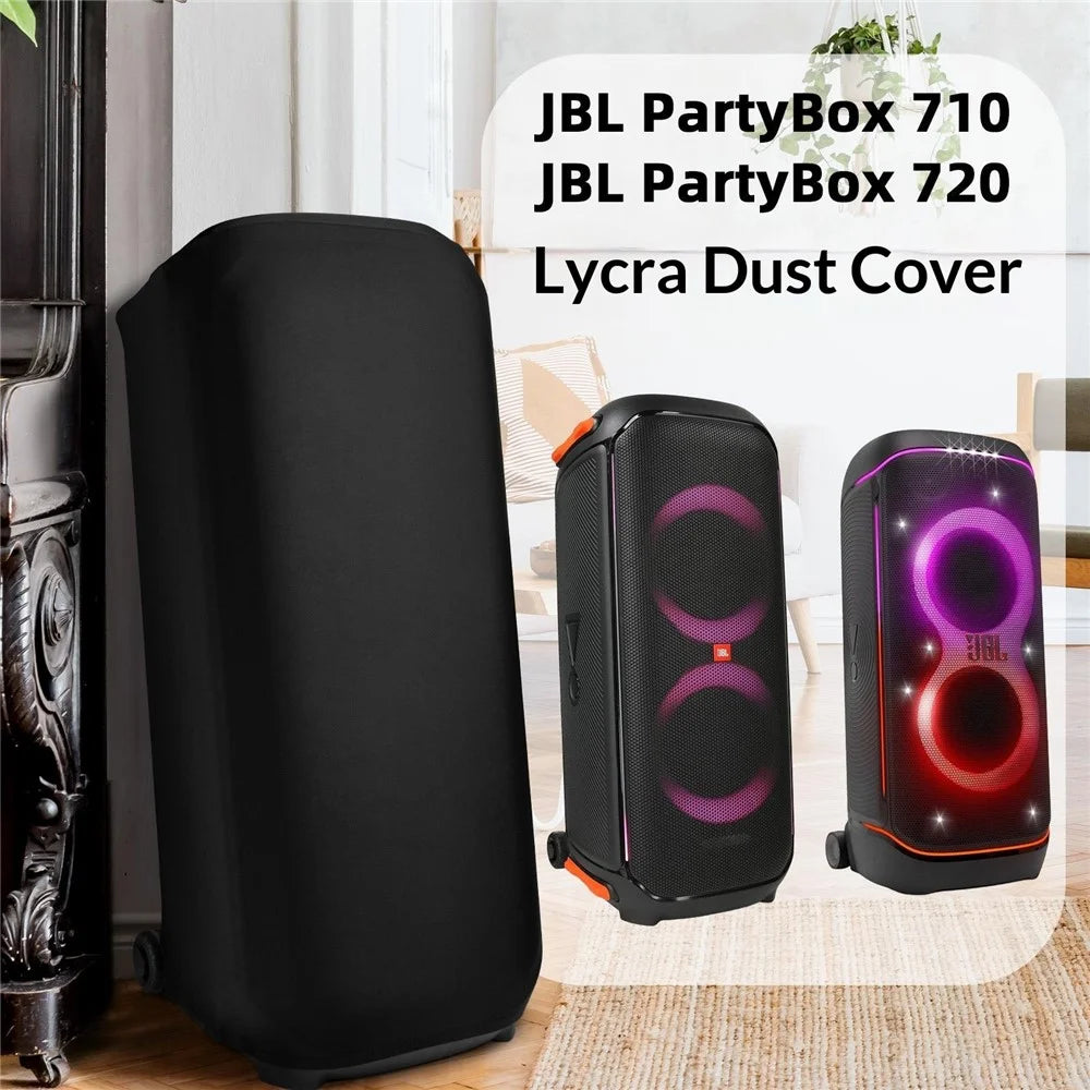 For JBL PartyBox 720 / 710 Lycra Dust Cover Outdoor Speaker High Elastic Protective Cover - Black - 2