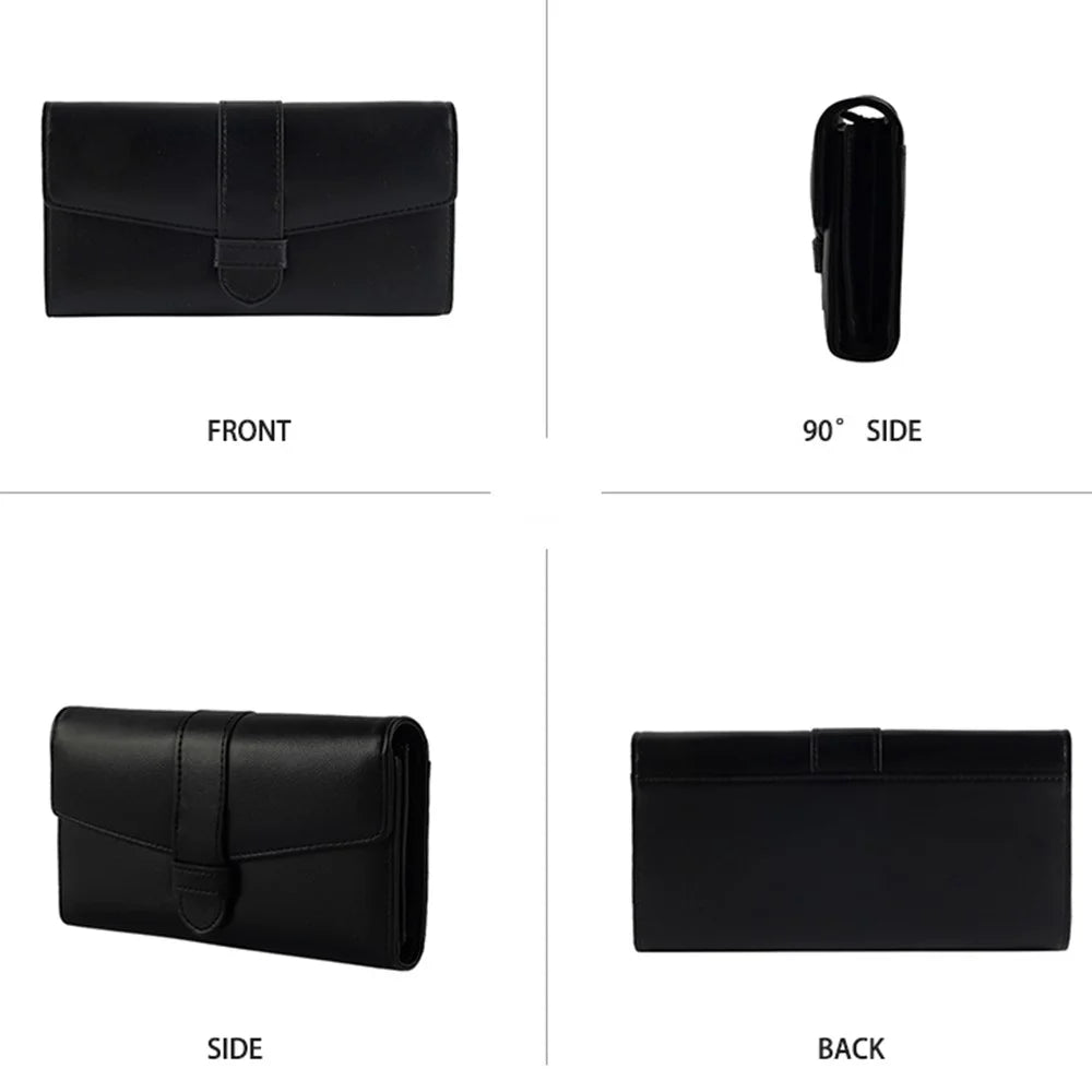 FFY FY207-38 Stylish Women PU Leather Tri-fold Wallet Multi Card Slots Clutch Bag Purse - Green - 3