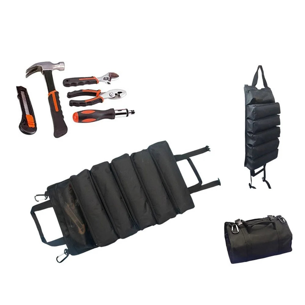 KG0211 Repair Kit Tool Bag Car First Aid Kit Wrap Roll Storage Case Organizer Pouch Hanging Storage Bag - 7