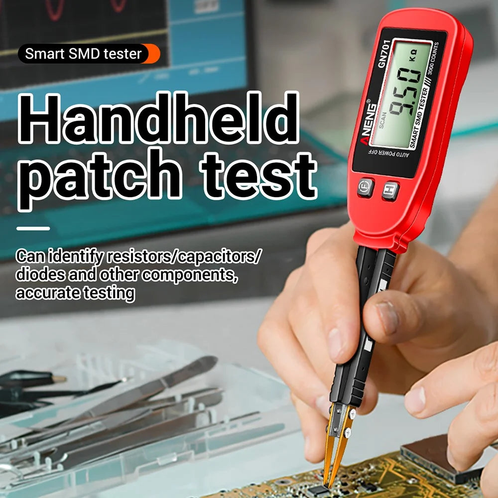ANENG GN701 Digital Smart SMD Tester Electrical Multimeter Resistance Capacitance Continuity Diode Test Meter - 4