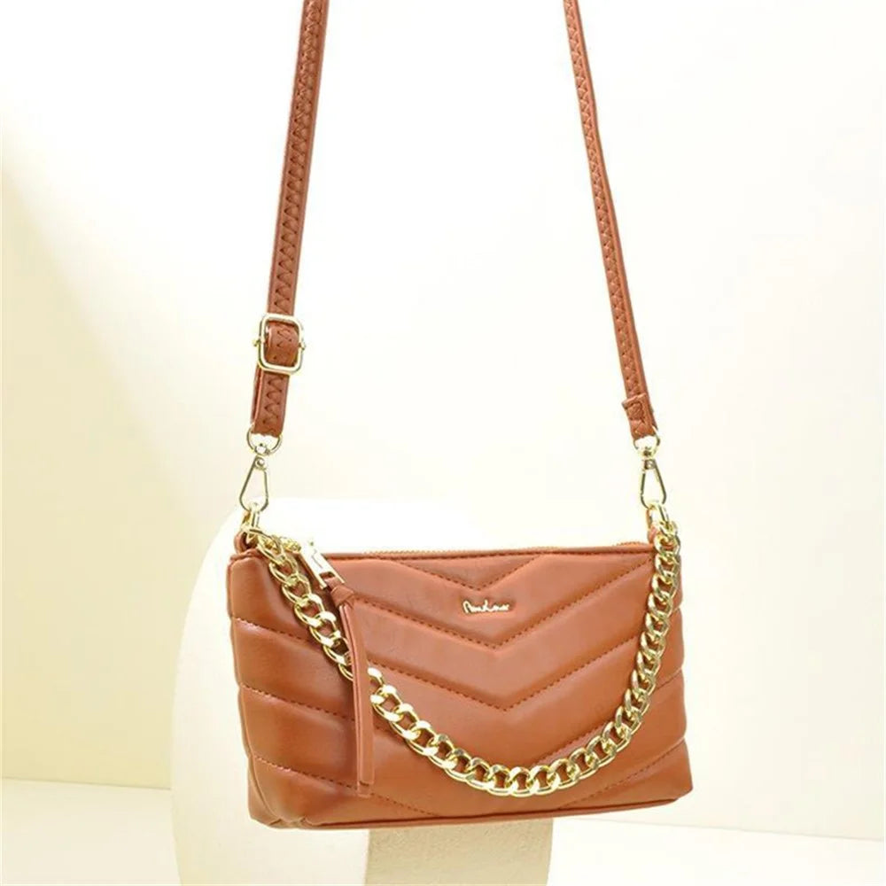 PIERRE LOUES PL782-3 Stylish Under Arm Bag PU Leather Women Crossbody Bag - Pink - 5