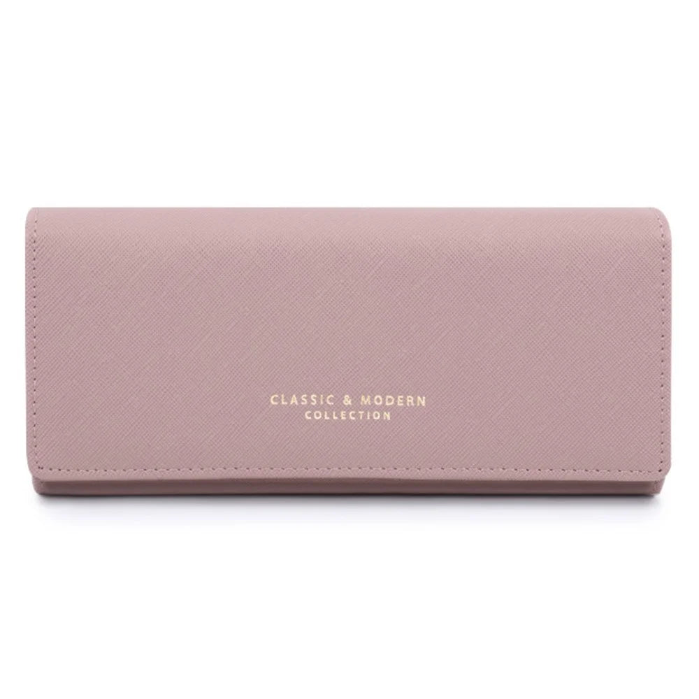 TAILIAN T5540-001 Women's Wallet Cross Texture PU Leather Coin Purse Bag - Grape Purple - 1