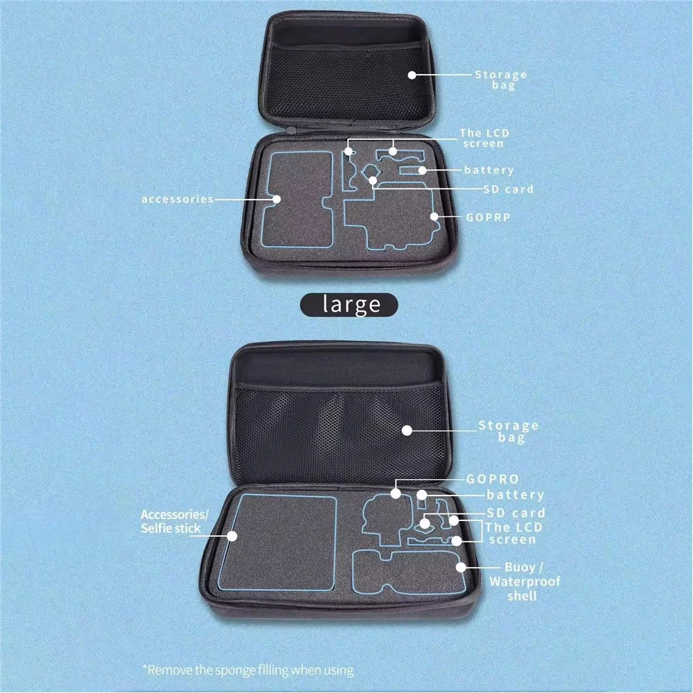 K6 Portable Storage Bag for Action Cameras Carrying Case, Size: S - 3