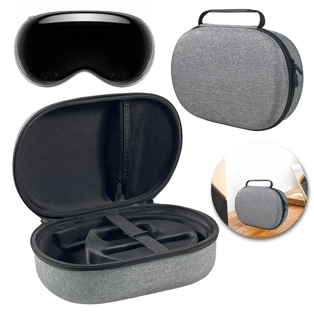 For Apple Vision Pro VR Storage Case Hardshell EVA Carrying Pouch Protection Bag - 7