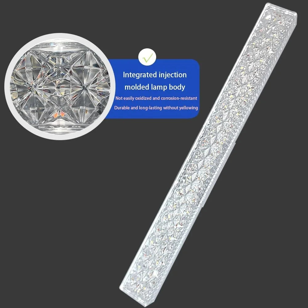 E27 24W LED Crystal Bar Light Energy Saving Bright Indoor Lamp, White Light 40cm - 5