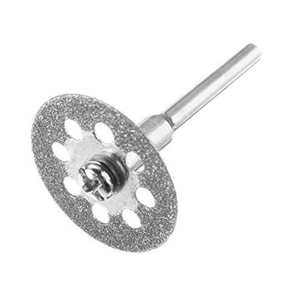 10Pcs 30mm Multi Holes Diamond Cutting Discs Electric Grinder Grinding Wheels with 2 Mandrels - 2