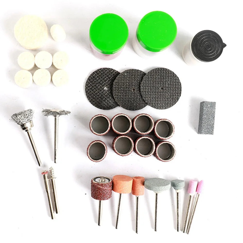 105Pcs Rotary Tool Set Dremel Grinding Polishing Kits for Electric Grinde Drill - 2