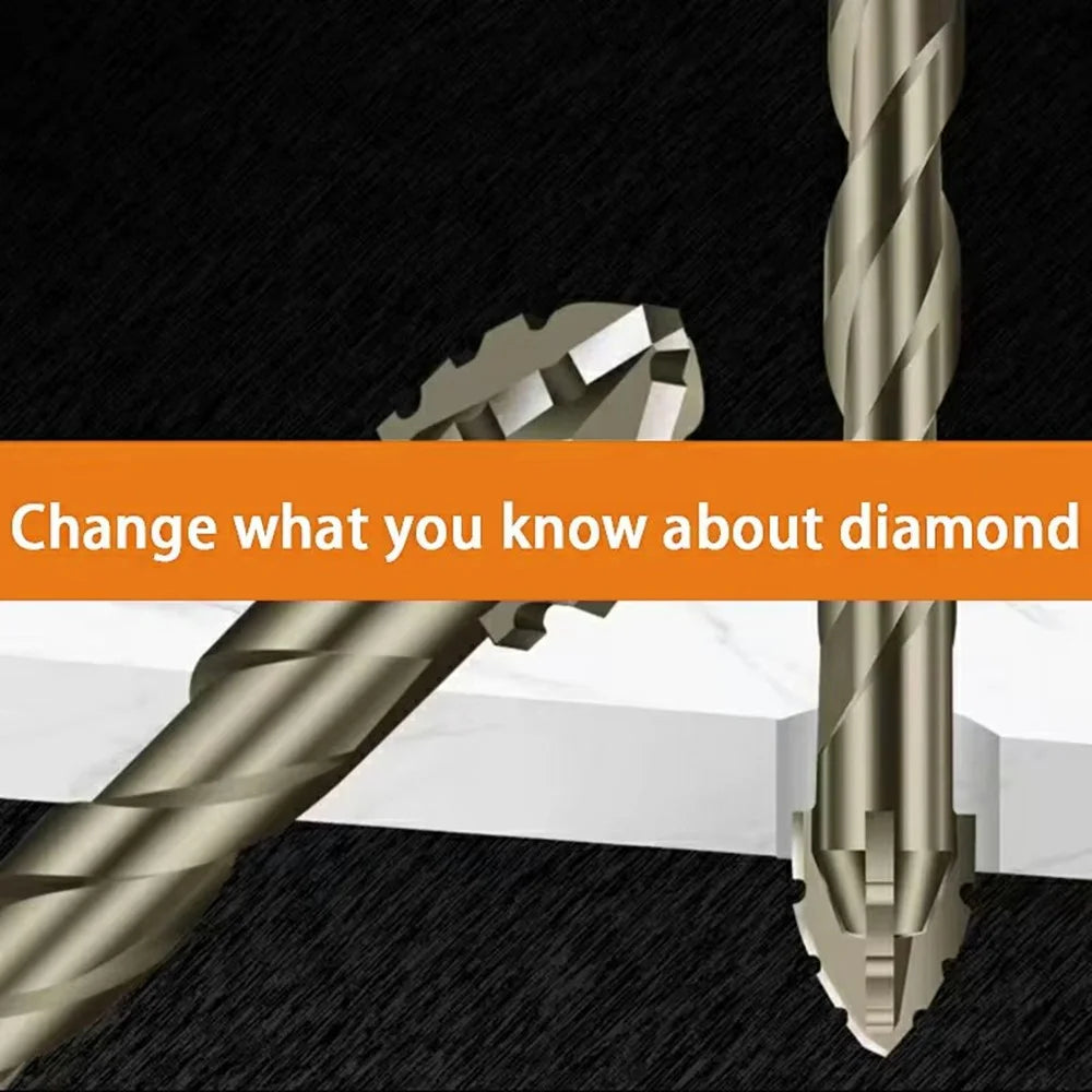 8mm Alloy Steel Four Flutes Sawtooth Eccentric Drill Bit for Glass Tile Ceramic Drilling Tool - 4