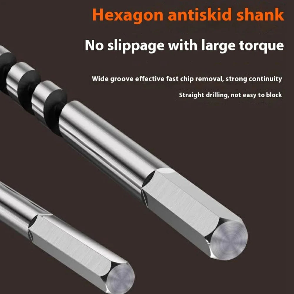 16x300mm Deep Hole Extended Auger Drill Bit Woodworking Hex Shank Bit for Electric Drill / Bench Drill - 5