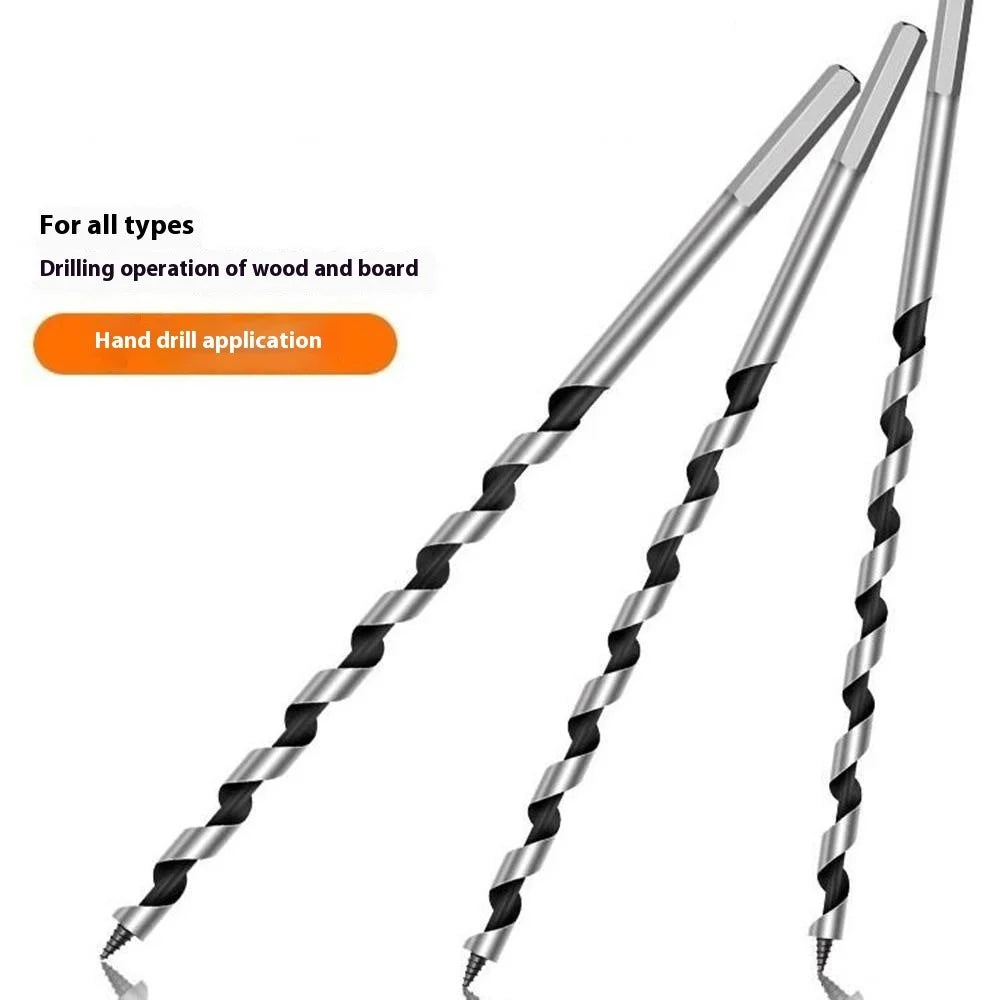 25 x 350mm Deep Hole Extended Auger Drill Bit Woodworking Hex Shank Bit for Electric Drill / Bench Drill - 6