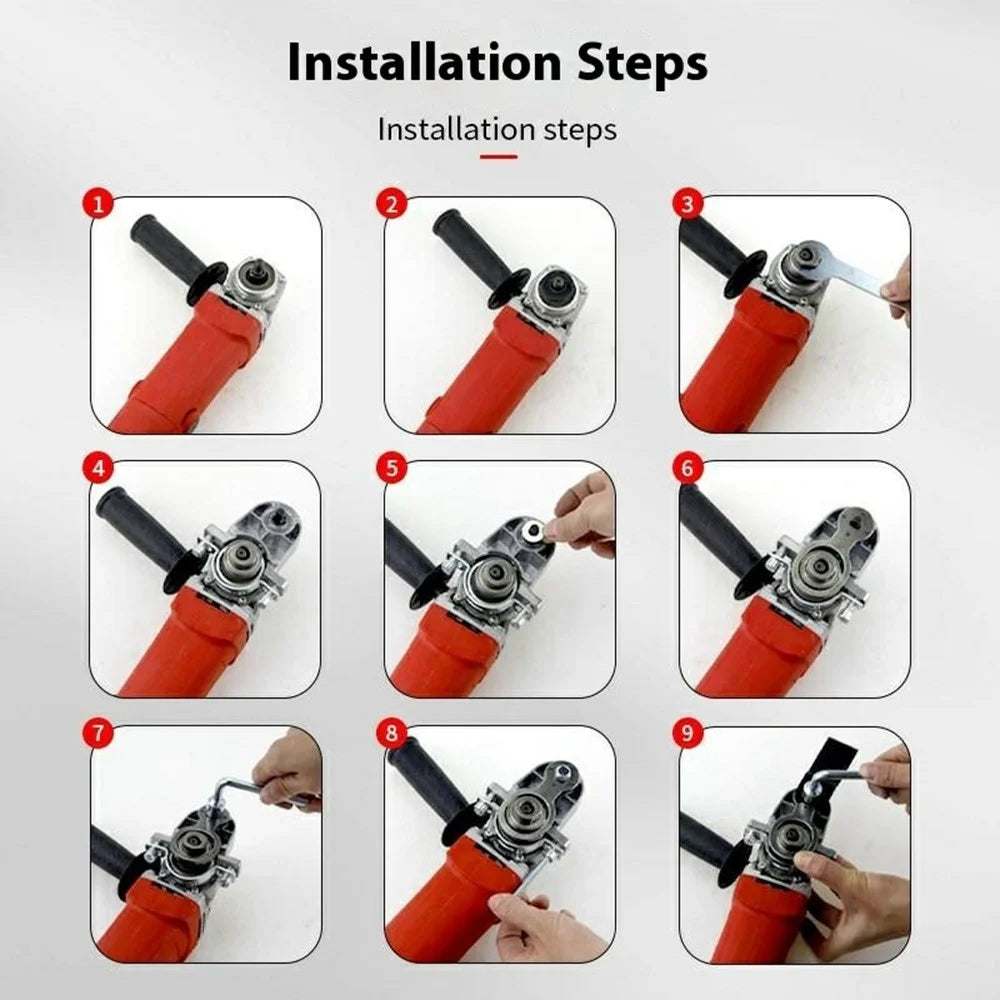 Angle Grinder Conversion Kit Electric Wood Router Trimmer Cutting Machine Attachment M14 High Configuration Set - 4