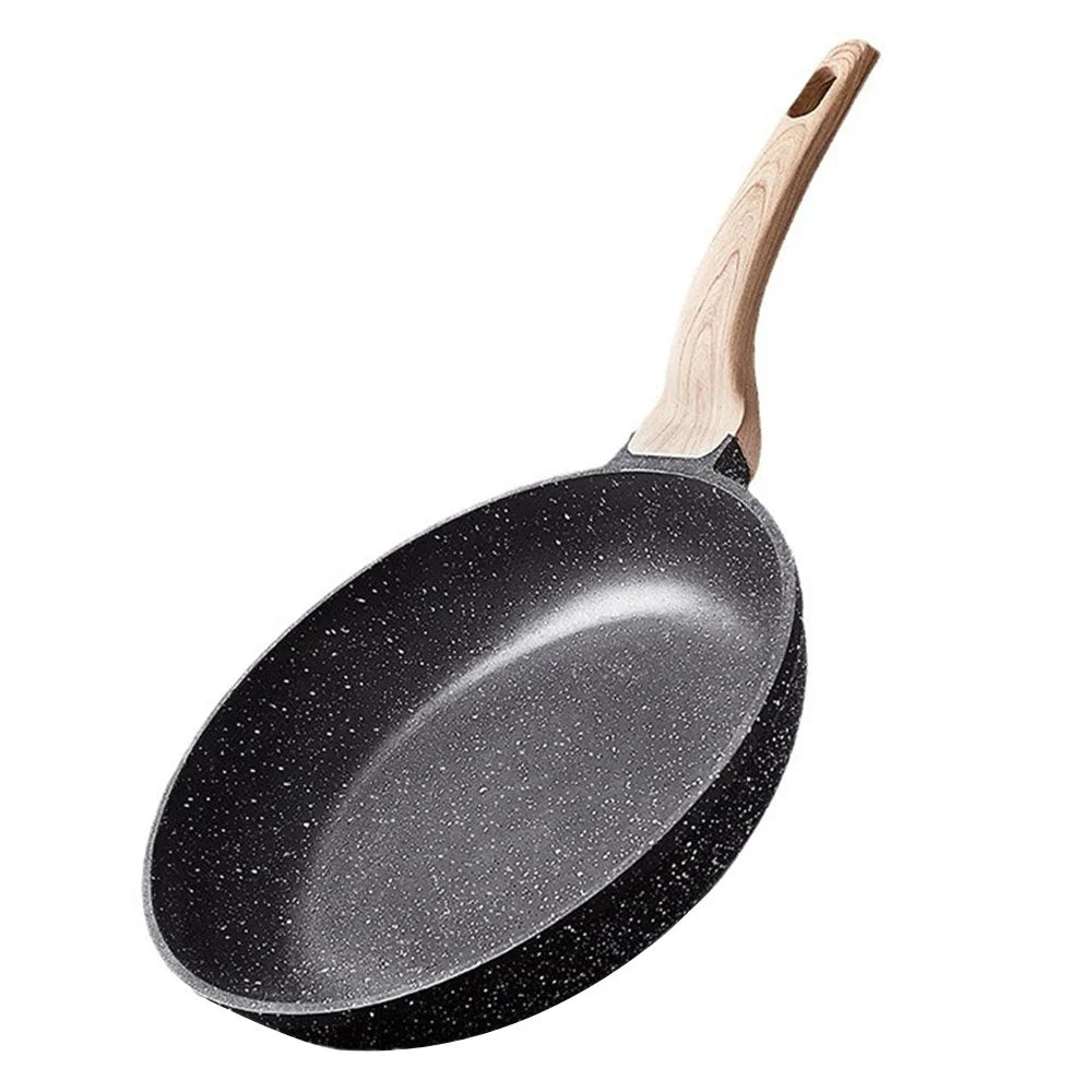 MENJO Granite Frying Pan 28cm Non Stick Skillet with Lid / Spatula for Home Cooking - 2
