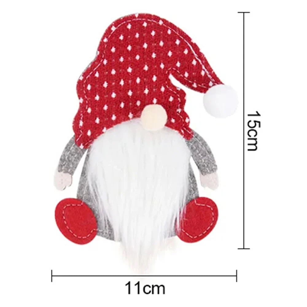 Xmas Gnome Design Cutlery Storage Bag Christmas Decoration Fork Knife Cutlery Holder Bag - Dot - 5