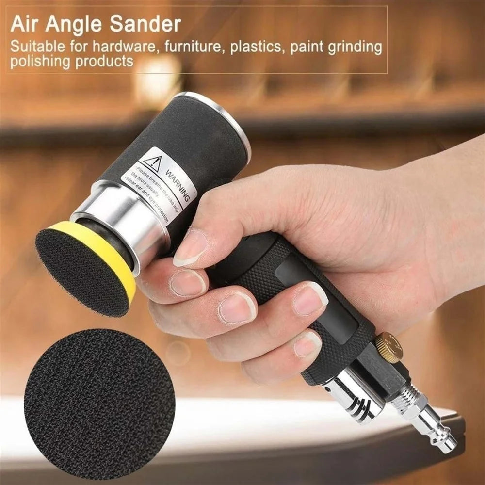 15000 RPM Air Sander 1 / 2 / 3 Inch High Speed Pneumatic Grinding Machine Kit Set, EU Plug - 2