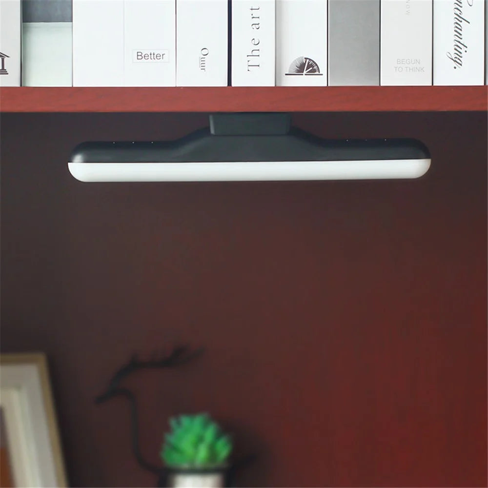 Touch Dimming Magnetic LED Light Bar Eyes Protection Rechargeable Student Reading Lamp - Black - 2