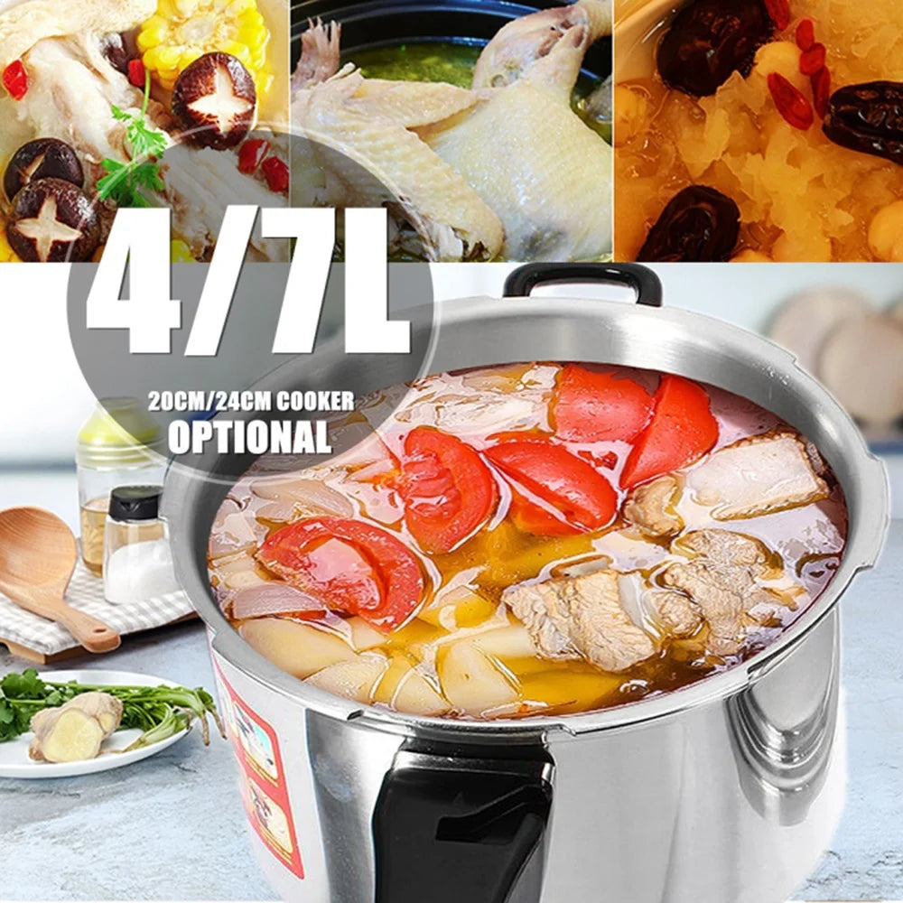22cm Aluminum Alloy Pressure Cooker Home Use Explosion-Proof Cookware for Gas Stove - 2