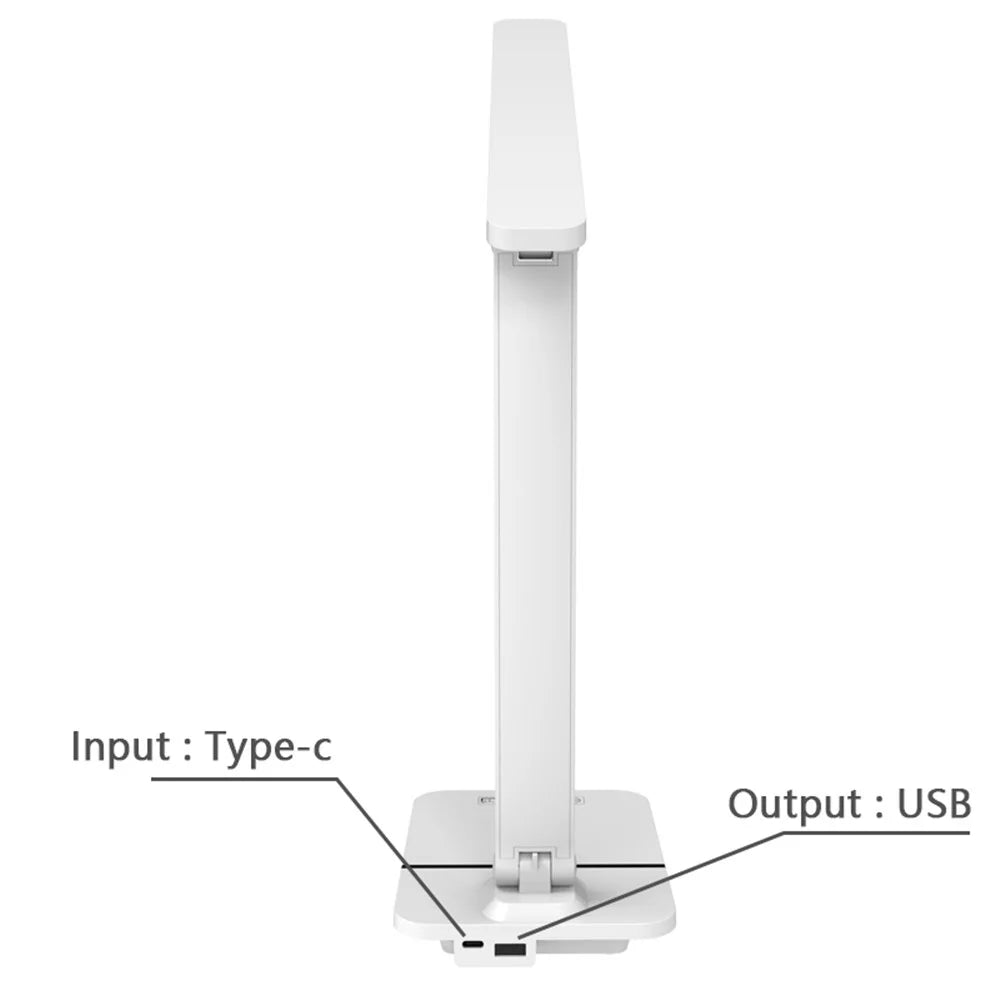 TD-619S LED Desk Lamp Built-in 2000mAh Battery Desk Light Timer Function Student Reading Light - 5