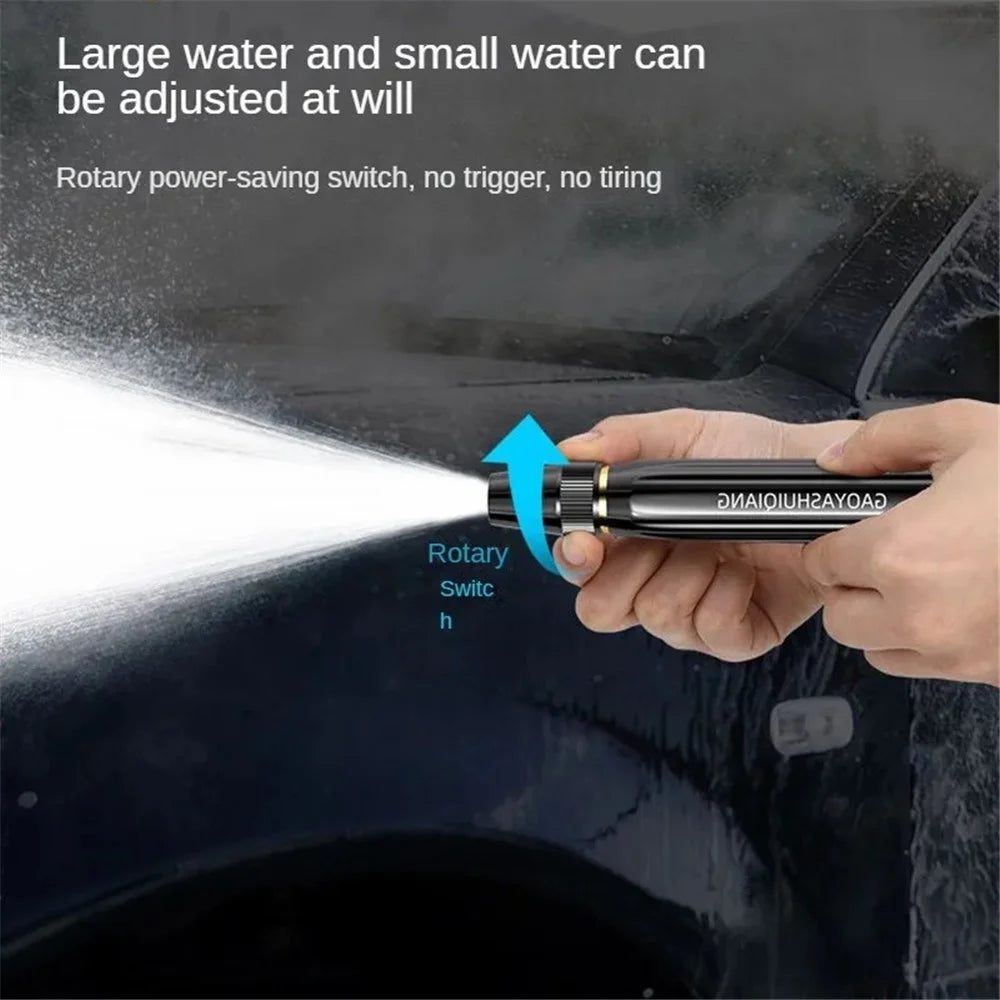High Pressure Car Wash Spray Nozzle Vehicle Cleaning Watering Flushing Spray Gun with 5m Water Hose - 6