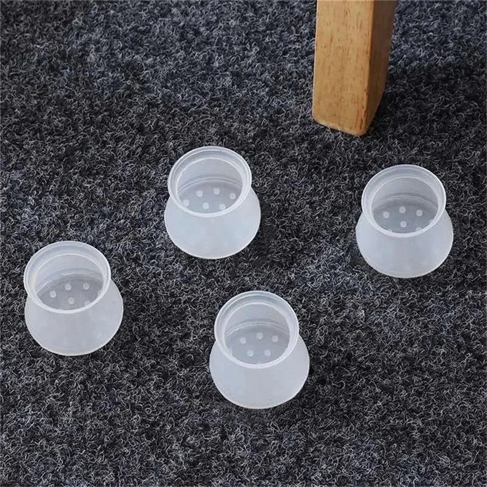 20Pcs Silicone Furniture Leg Caps Non-Slip Chair Table Feet Protector for Round Legs 1.7-3cm - 6