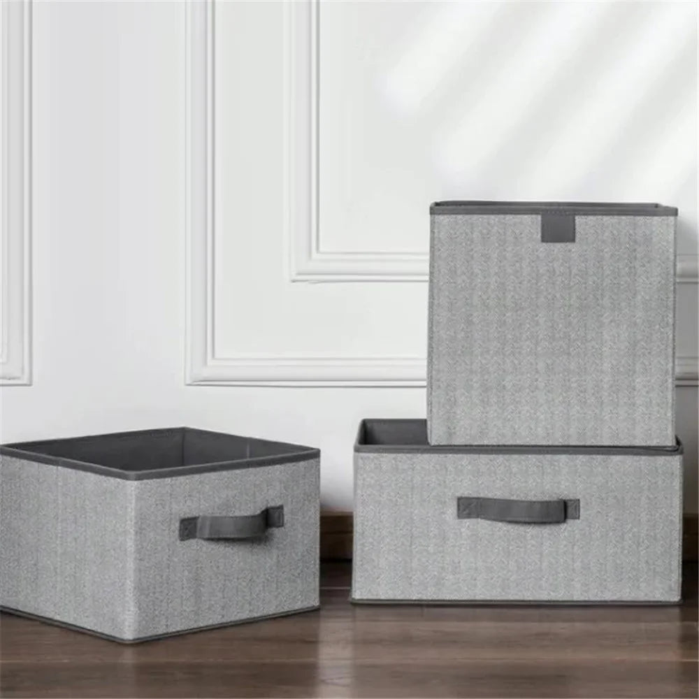 MOHO&HOME MDJ-612123 16L Non-Woven Fabric Storage Box Drawer Type Collapsible Clothes Socks Organizer - Grey - 6