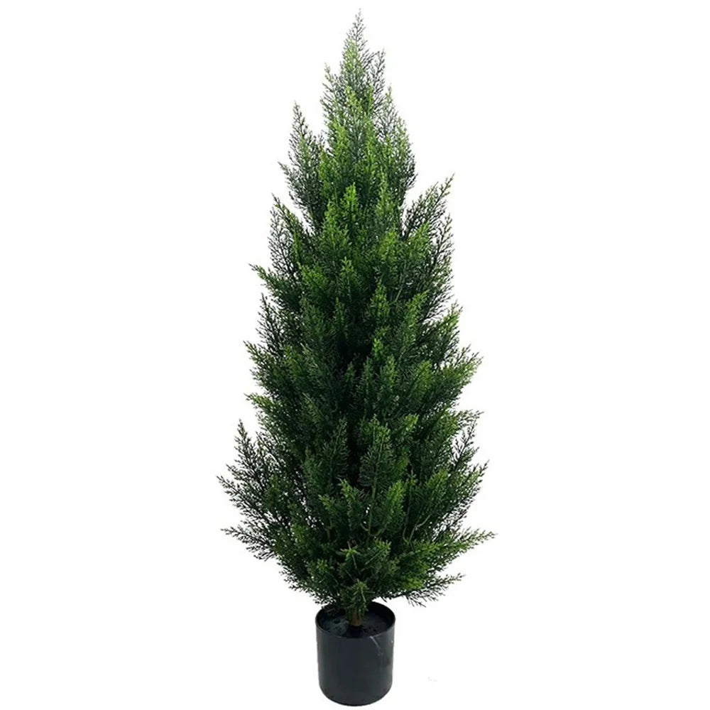 120cm Artificial Pine Tree Plastic Simulation Potted Plant Hotel Living Room Floor Decoration - 1