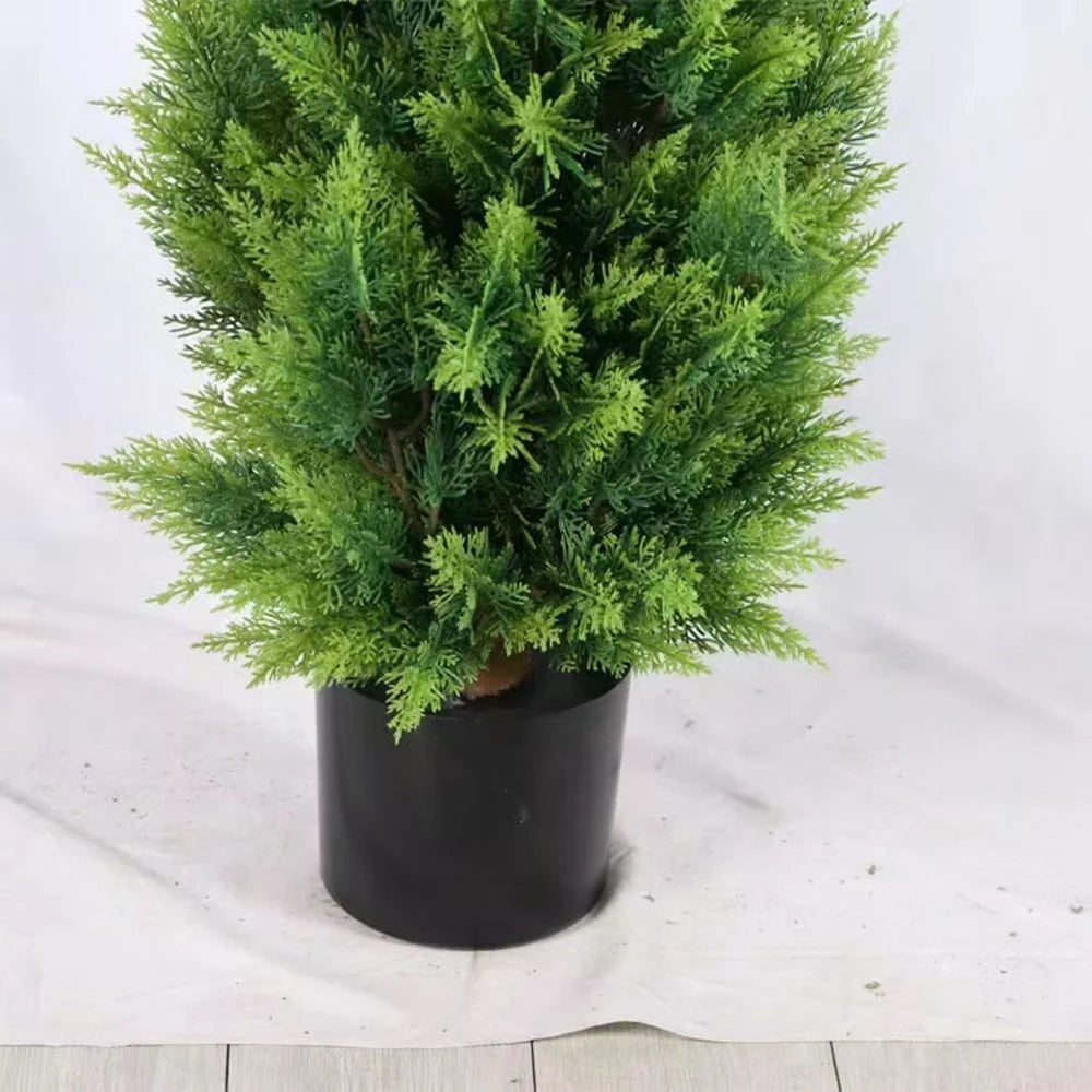 120cm Artificial Pine Tree Plastic Simulation Potted Plant Hotel Living Room Floor Decoration - 6