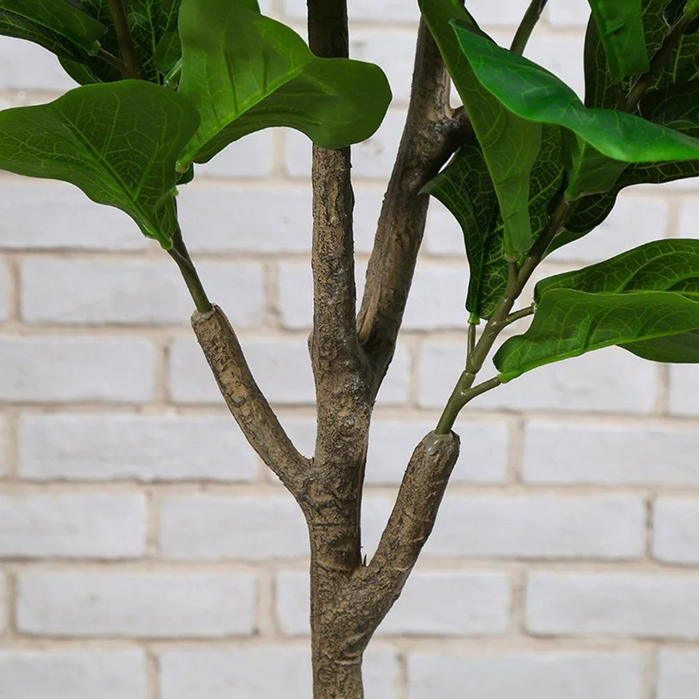 140cm Simulated Fiddle Leaf Fig Potted Plant Indoor Hall Decoration Green Plant Artificial Bionic - 2