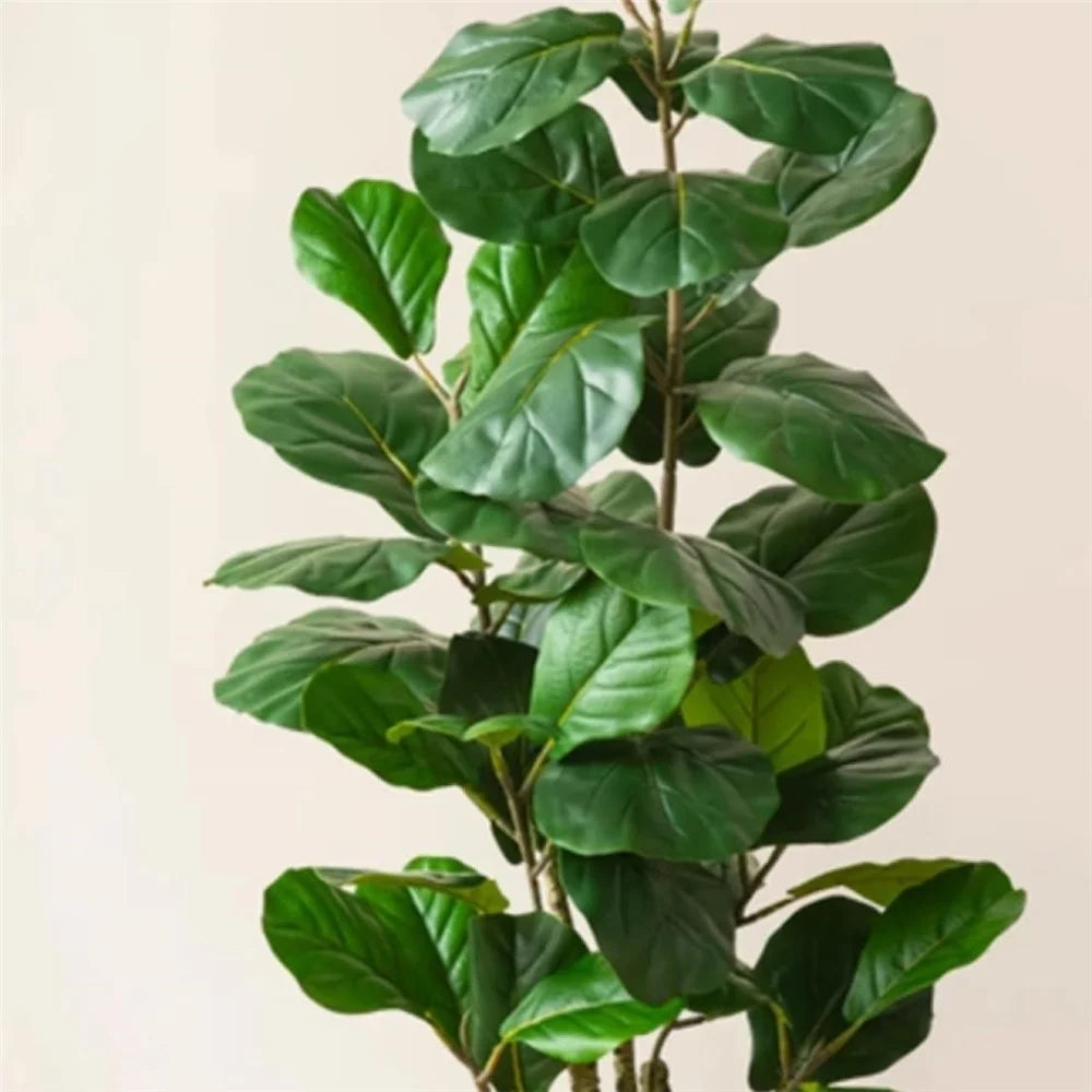 80cm Simulated Fiddle Leaf Fig Potted Plant Indoor Hall Decoration Green Plant Artificial Bionic - 3