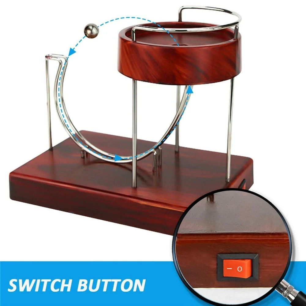 Kinetic Art Perpetual Motion Machine Desktop Sculpture Electric Powered Stress Relief Toy for Science Exploration - 4
