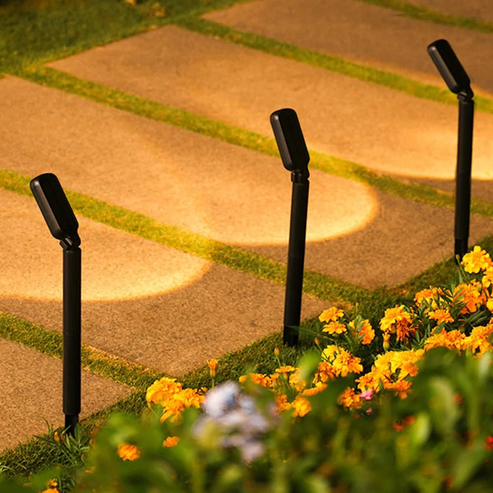 Solar Powered Lawn Light 120 Degree Adjustable Outdoor Garden Stake Spotlight Landscape Decorative Lamp - 7