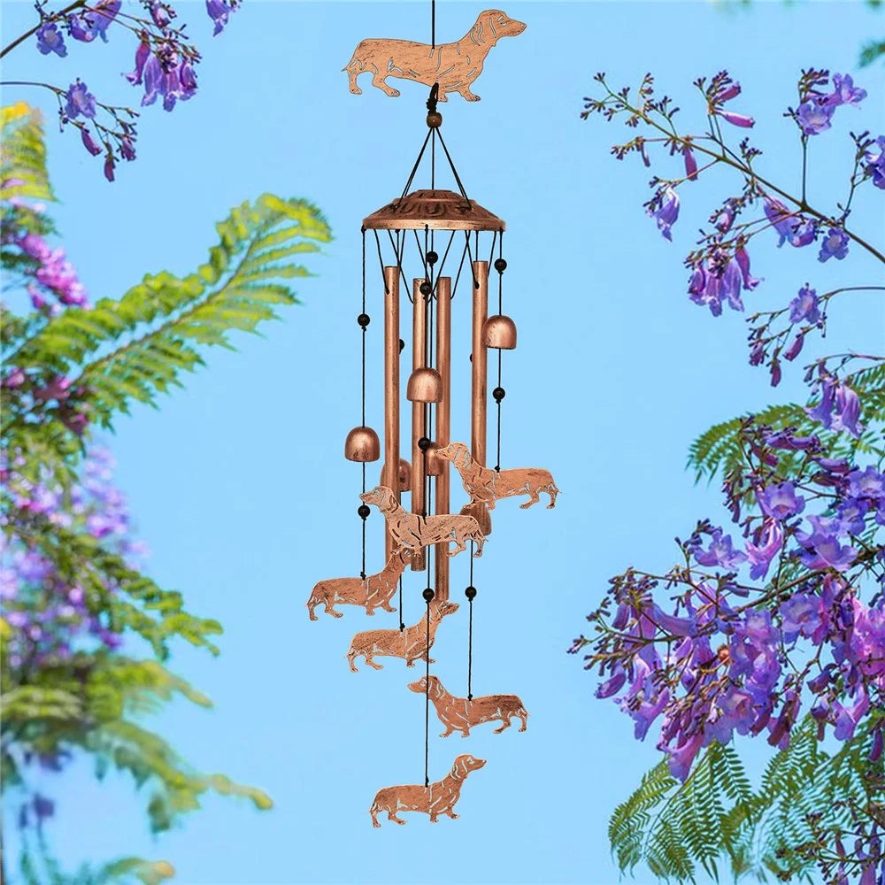 34 Inch Iron Wind Chimes Musical Garden Decor Outdoor Yard Musical Wind Bells for Garden / Patio Decor - Cat - 4