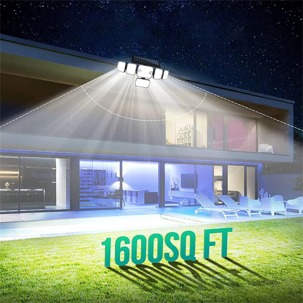 TG-TY18101 366-LED Solar Motion Sensor Wall Light 270° Wide Angle IP44 Waterproof Wall Lamp for Outdoor Garden - 3