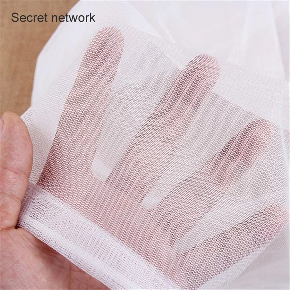 30x40cm Convenient Drawstring Laundry Mesh Bag for Home School Travel, Machine Washable Delicate Washing Bag (Thin Mesh) - 4