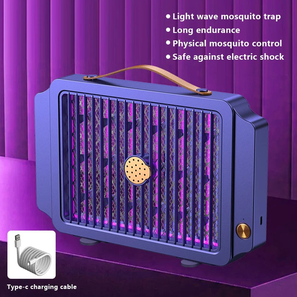 YC-1 Electric Bug Zapper 2000mAh USB Rechargeable Mosquito Trap Fly Killer Lamp - Blue - 2