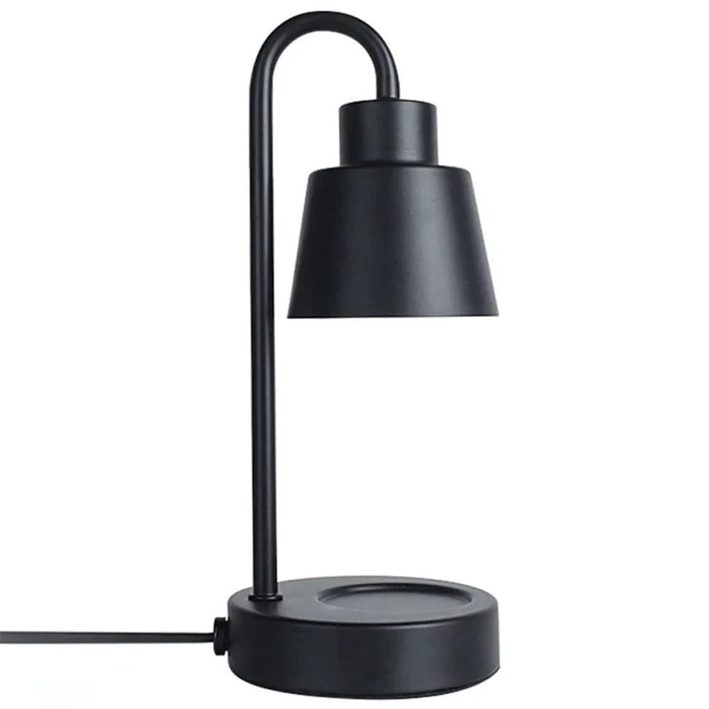 Electric Wax Warmer Candle Melt Lamp Dimmable Night Light Aromatherapy Table Lamp - Black / EU Plug - 1