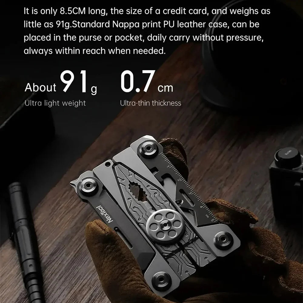 XIAOMIYOUPIN NEXTOOL NE20182 Silver Blade EDC Tool Outdoor 14-in-1 420J2 Stainless Steel Multifunction Tool - 2