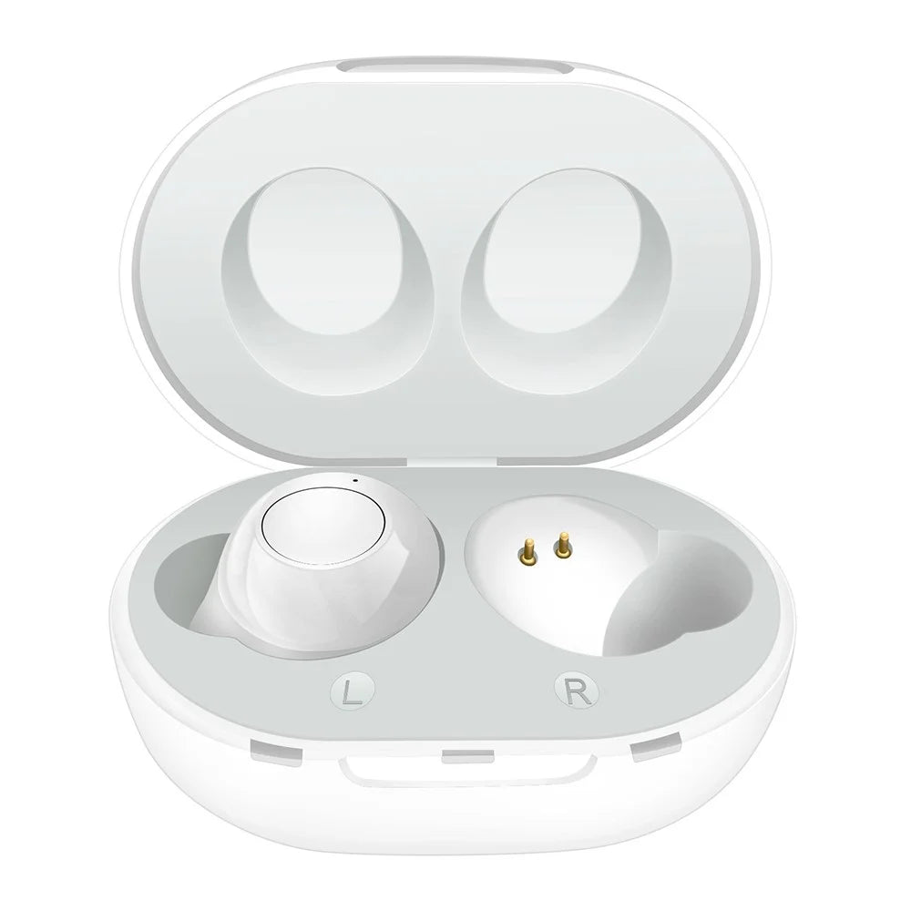 A39 TWS Hearing Aids for Seniors, Rechargeable Noise Cancelling Earbuds Gifts for Elder - White - 2