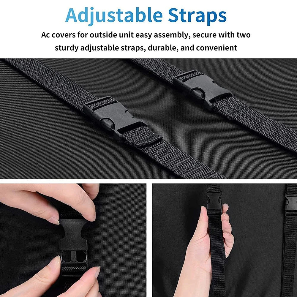 70x57.2x47cm 600D Oxford Cloth Air Conditioner Cover Outside Window AC Unit Protective Cover - 4