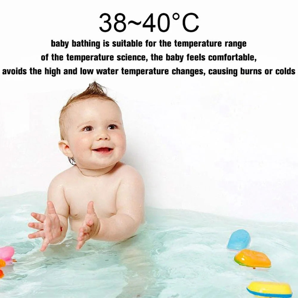 Faucet Shower Thermometer Baby Bath Water Temperature Monitor 360 Degree Rotate Fahrenheit/Celsius Thermometer - 3