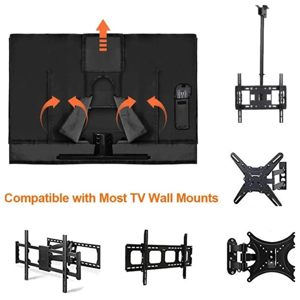 For 22 - 24 Inch TV Cover Outdoor Waterproof Oxford Cloth Wall Mounted Television Protective Sleeve - 5