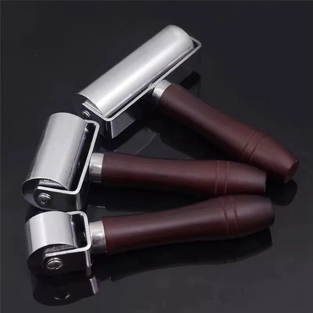Size L 100mm Leather Roller Tool DIY Leathercraft Burnishing Wheel Leather Edge Pressing Tool - 4