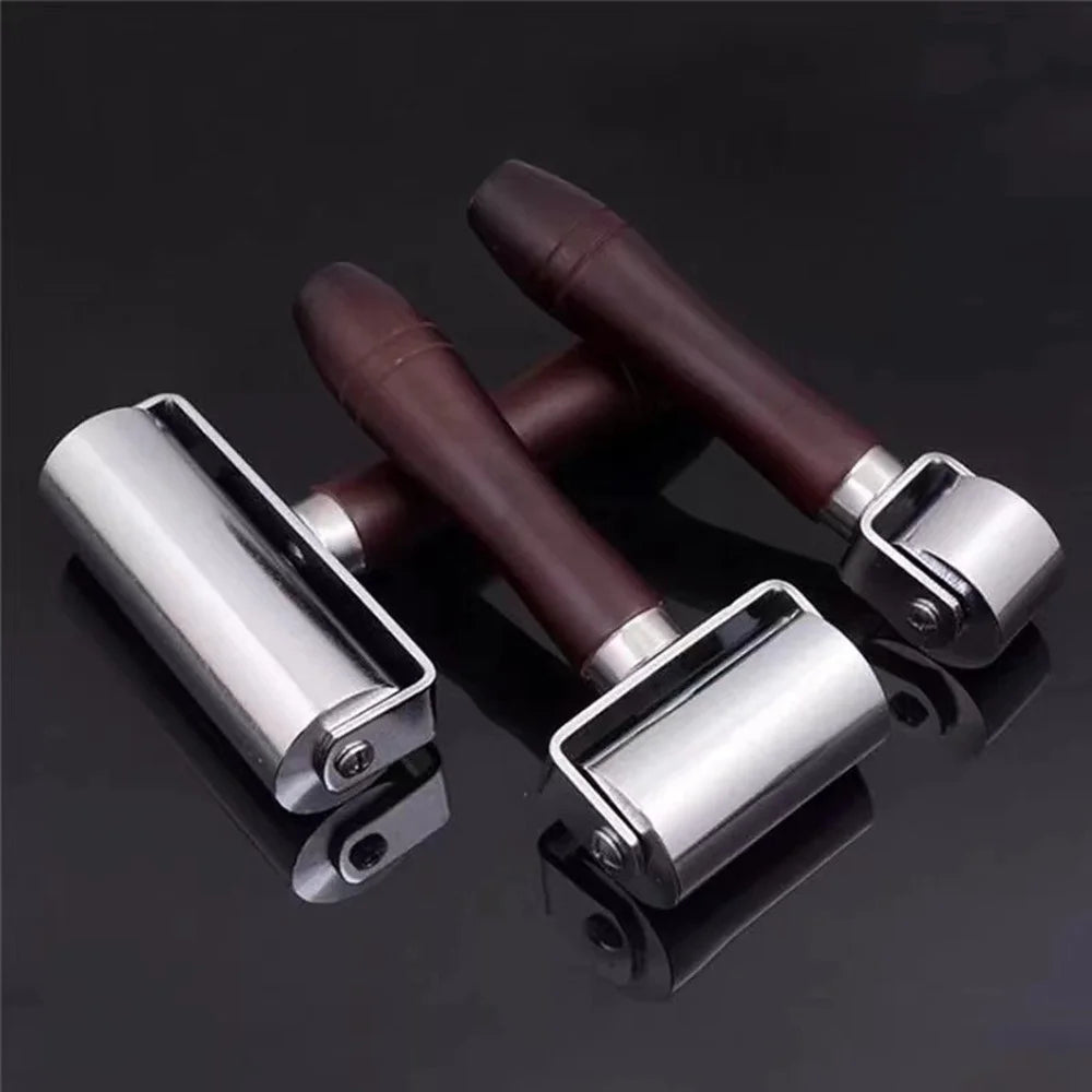 Size L 100mm Leather Roller Tool DIY Leathercraft Burnishing Wheel Leather Edge Pressing Tool - 6