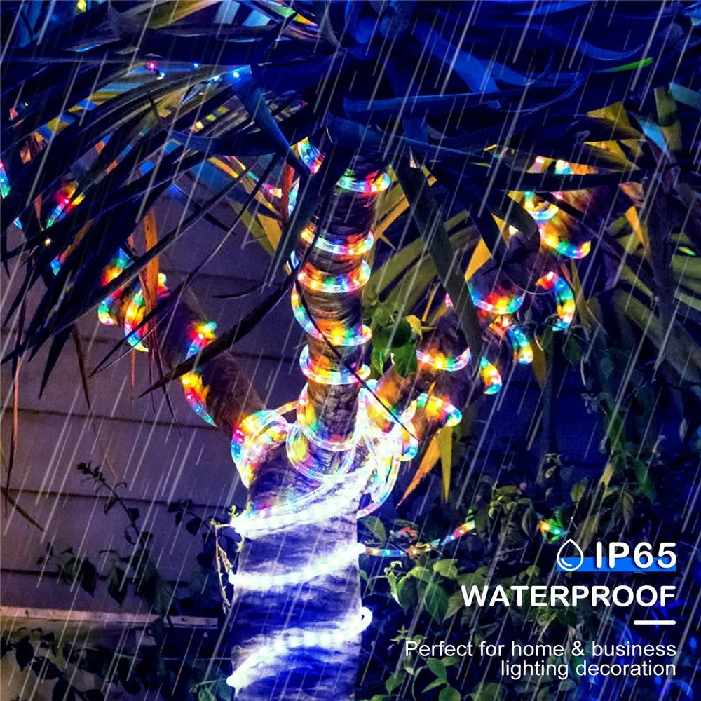 7m 50 LED Remote Control PVC Copper Wire LED String Light with Empty Battery Box Garden Decoration - Warm Color - 2