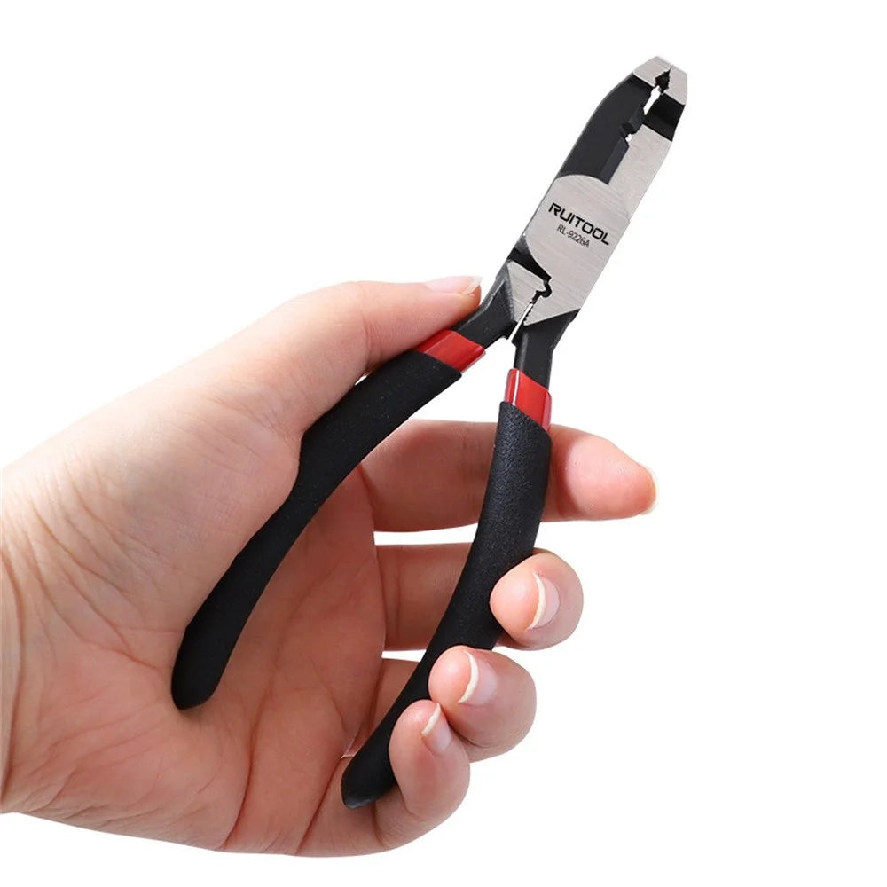 Multifunctional Screw Extractor Pliers High-Hardness Steel Wire Stripper with Anti-Slip Handle for Rusty Stripped Screws - RL-9226A  /  Black - 6
