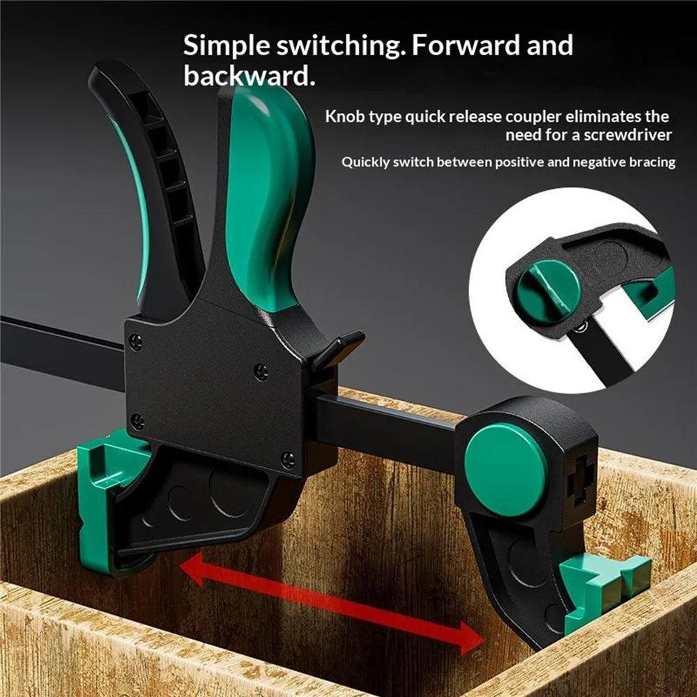 SENDA TOOLS 12 Inch Woodworking Clamp F-Type Heavy Duty Dual-Direction Adjustable Trigger Quick Release Clamp - 3