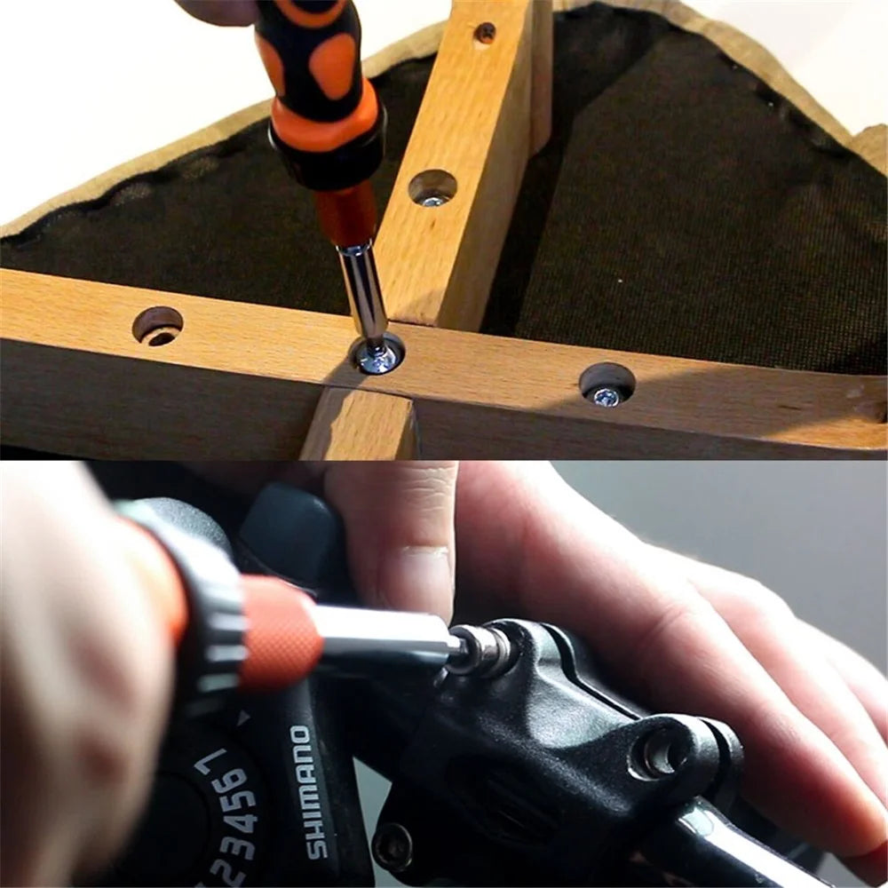 JAKEMY JM-6124 Portable Screwdriver Combo Set with 45 Bits Household Multifunction Repair Tool Kit - 5