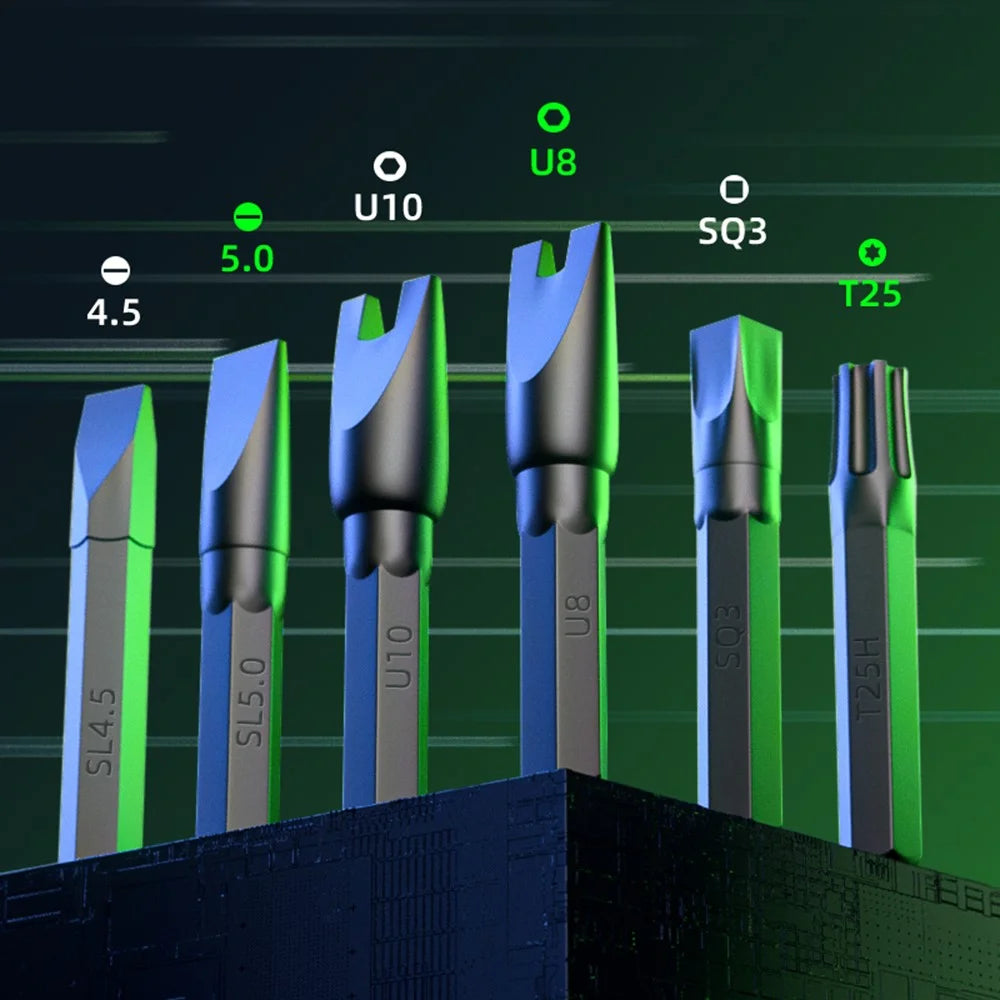 JAKEMY JM-8187 Multi-function Screwdriver Set with Bits, Computer Cell Phone Disassembly Repair Tool Kit - 2