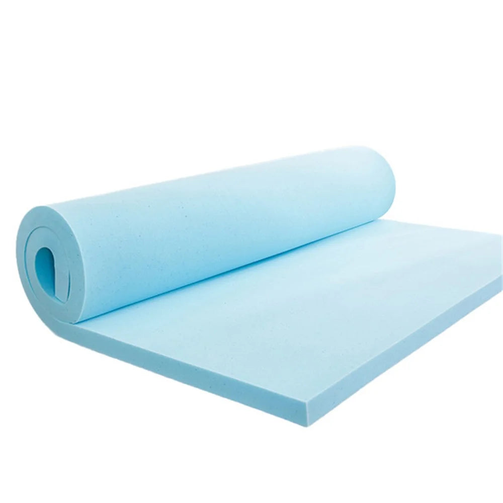 150x200cm Thickness 5cm Memory Foam Mattress Slow Rebound Gel Particles Cool Feeling Mattress - Blue - 2