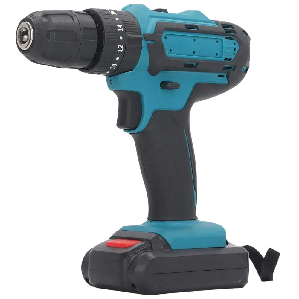 21V Cordless Drill with 1 Battery, 3 / 8-inch Chuck Electric Drill Driver Kit for Home Garden - 2