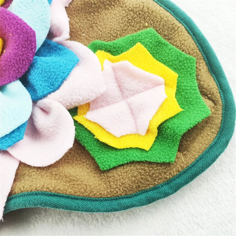 45*45cm Interactive Puzzle Feeding Mat Enrichment Toys Snuffle Mat Slow Feeder for Cats Dogs - 2